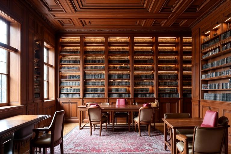 Boiserie su misura per biblioteca privata