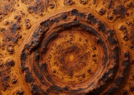 Dettaglio macro di una costa di radica naturale